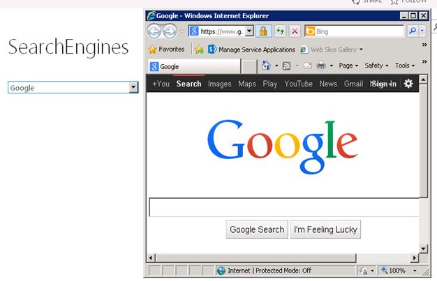 Select The Link Google